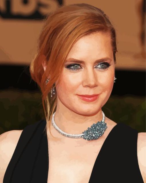 Amy-Adams-in-black-dress-paint-by-numbers