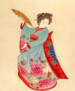 Japanese Geisha Dance Paint By Numbers