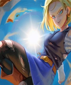 Android 18 Dragon Ball Z Paint By Numbers