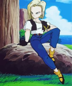 Android 18 Dragon Ball Paint By Numbers