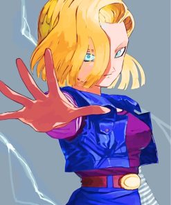 Android 18 Dragon Ball Z Paint By Numbers