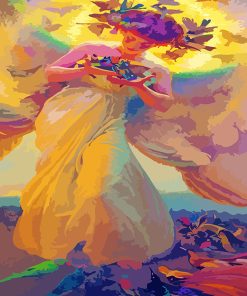Angel of Birds by Dvorak Paint By Numbers