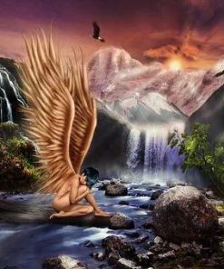 Waterfall Angel Wings Paint By Numbers