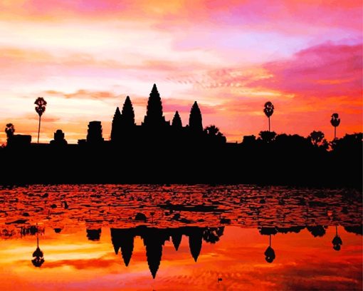 Angkor-wat-sunset-adult-paint-by-numbers