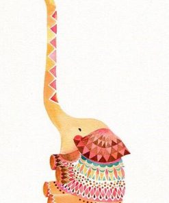 Charming Elephant Animals Paint By Numbers