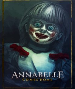 Annabelle Creepy Doll Paint By Numbers