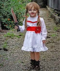 Annabelle Creepy Doll Paint By Numbers