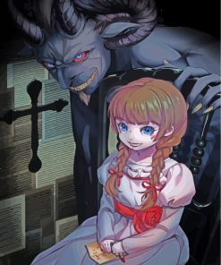 Annabelle Demon Doll Paint By Numbers