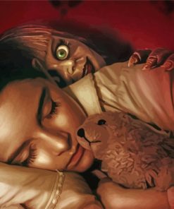 Annabelle Creepy Doll Paint By Numbers