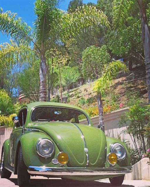 Antique-Green-VW-adult-paint-by-numbers