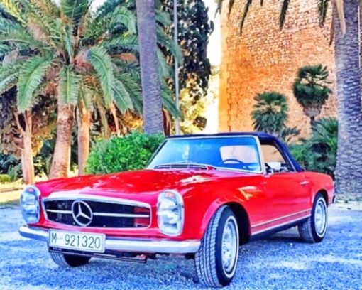 Antique-red-car-paint-by-number