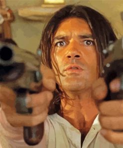 Antonio Banderas Action Scene Paint By Numbers