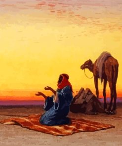 Praying Arabian Man Paint By Numbers