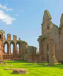 Historic Arbroath Abbey Scotland Paint By Numbers