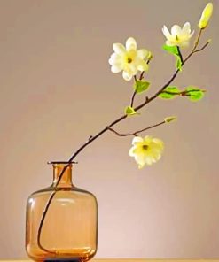 Artificial Flowers Vase Paint By Numbers
