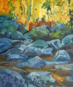 Golden Aspen Landscape Paint By Numbers