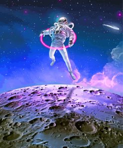 Astronaut Galaxy Scene Paint By Numbers