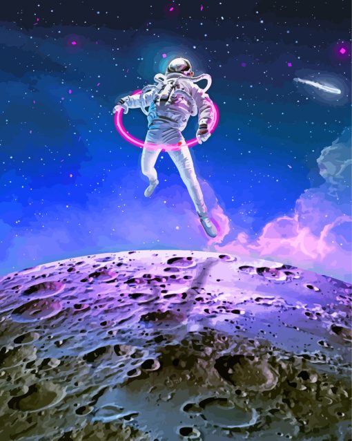 Astronaute-Art-paint-by-numbers-scaled