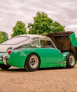 Austin Healey Sprite Sports Car Paint By Numbers