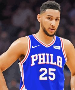 Australian Basketball Star Ben Simmons Paint By Numbers