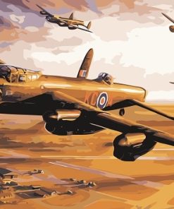 Avro Lancaster Airplane Paint By Numbers