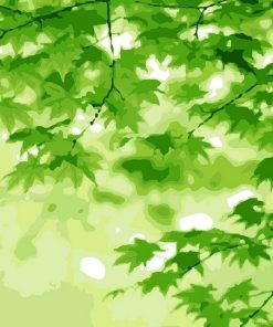 Green Landscape Artistry Paint By Numbers