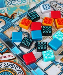 Azul Inspired Games Paint By Numbers