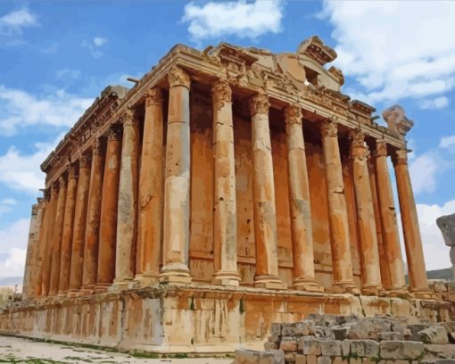 Baalbek-Roman-Ruins-paint-by-numbers