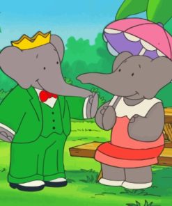 A Little Charmer Babar Paint By Numbers