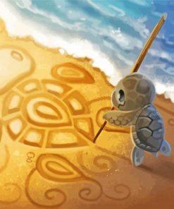 Baby Turtle Art Kit Paint By Numbers