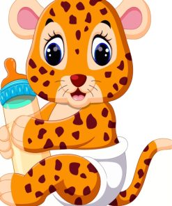 Adorable Baby Tiger Paint By Numbers