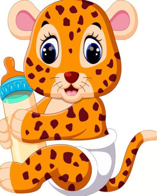 Baby-tiger-paint-by-numbers