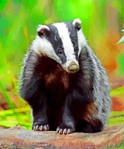 Badger Wildlife Paint By Numbers