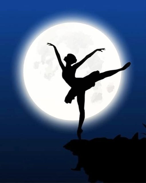 Ballerina-silhouette-adult-paint-by-numbers