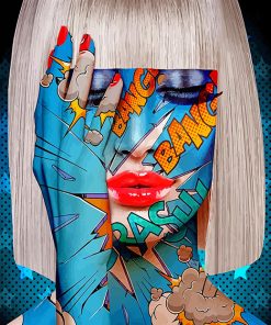 Bangs Woman Pop Art Paint By Numbers