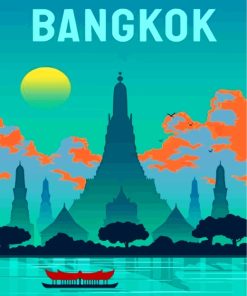 Bangkok Vibrant City Scene Paint By Numbers