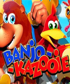 Banjo Kazooie Video Game Paint By Numbers