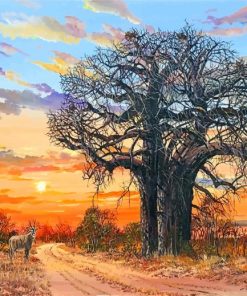 Majestic Baobab Landscapes Paint By Numbers