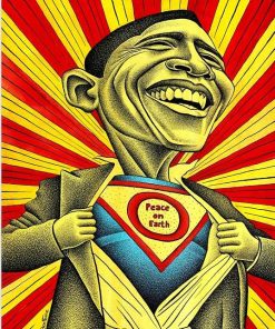 Barack Obama Superhero Paint By Numbers
