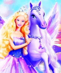 Barbie Pegasus Adventure Paint By Numbers