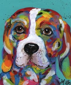 Barney Beagle Rainbow Animals Paint By Numbers