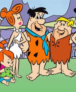 Barney Rubble and The Flintstones Paint By Numbers