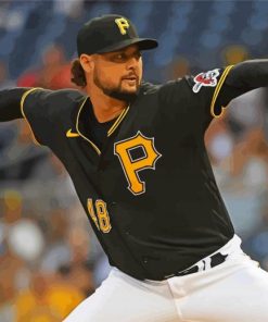 Baseball Pirates Player Paint By Numbers
