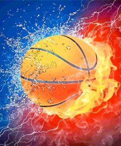 Basketball Blaze Paint By Numbers