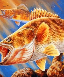 Bass Fish Adventure Paint By Numbers