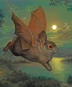Surreal Bat Rabbit Fantasy Paint By Numbers