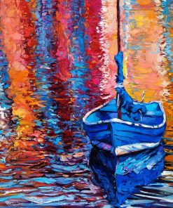 Colorful Boat Seascapes Paint By Numbers
