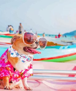 Dog Beach Adventure Paint By Numbers