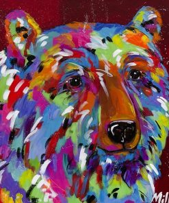 Bear Delight Vibrant Animal Paint By Numbers