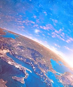 Beautiful Earth Space View Paint By Numbers